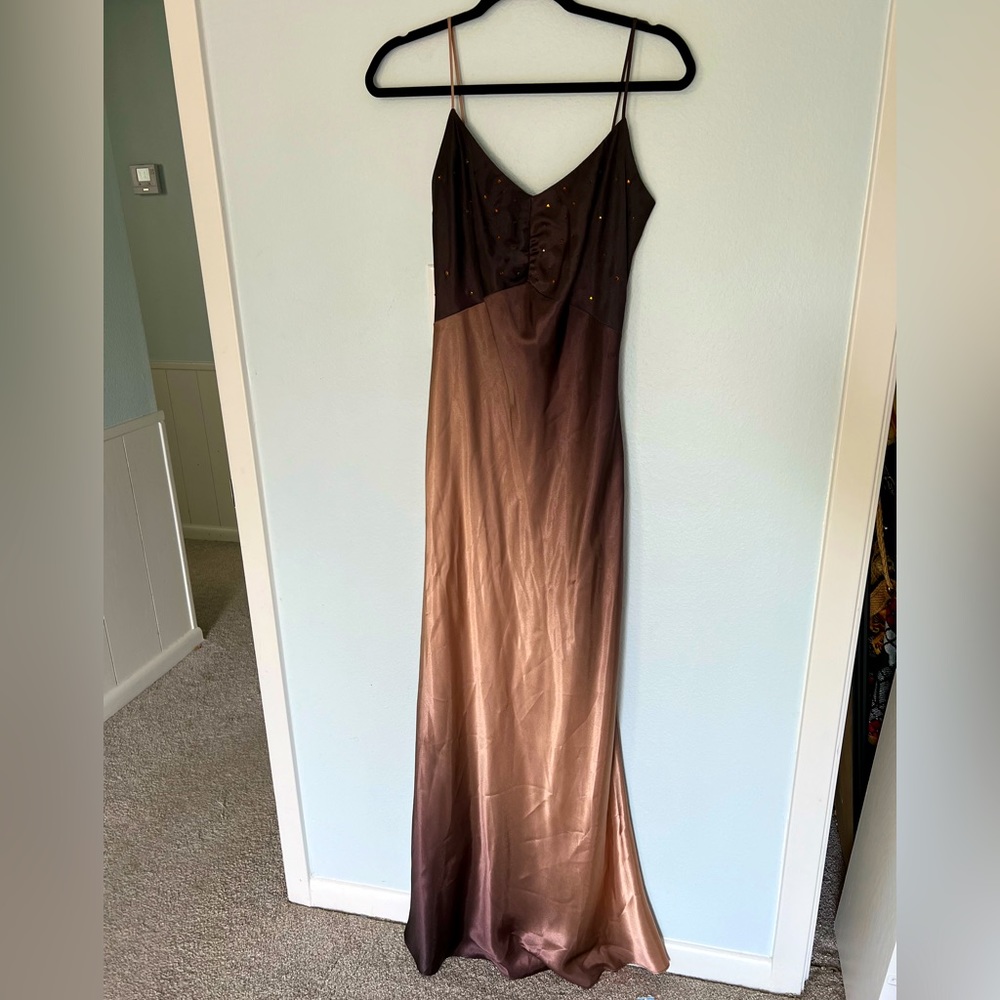 Beautiful Spaghetti Strap Ombre Y2K Gown
